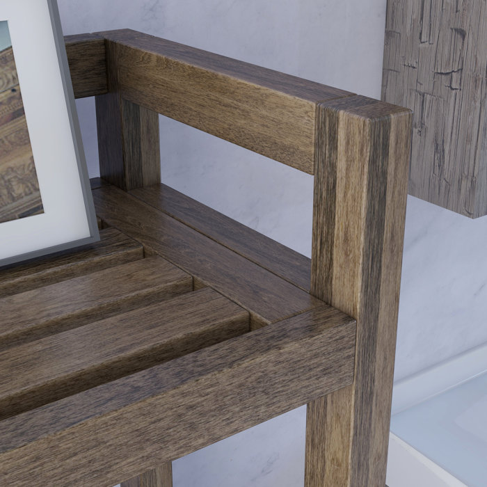 Red Barrel Studio® Bernardston Solid Wood Freestanding OvertheToilet